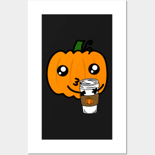 Funny Cannibal Pumpkin Spice Latte Posters and Art